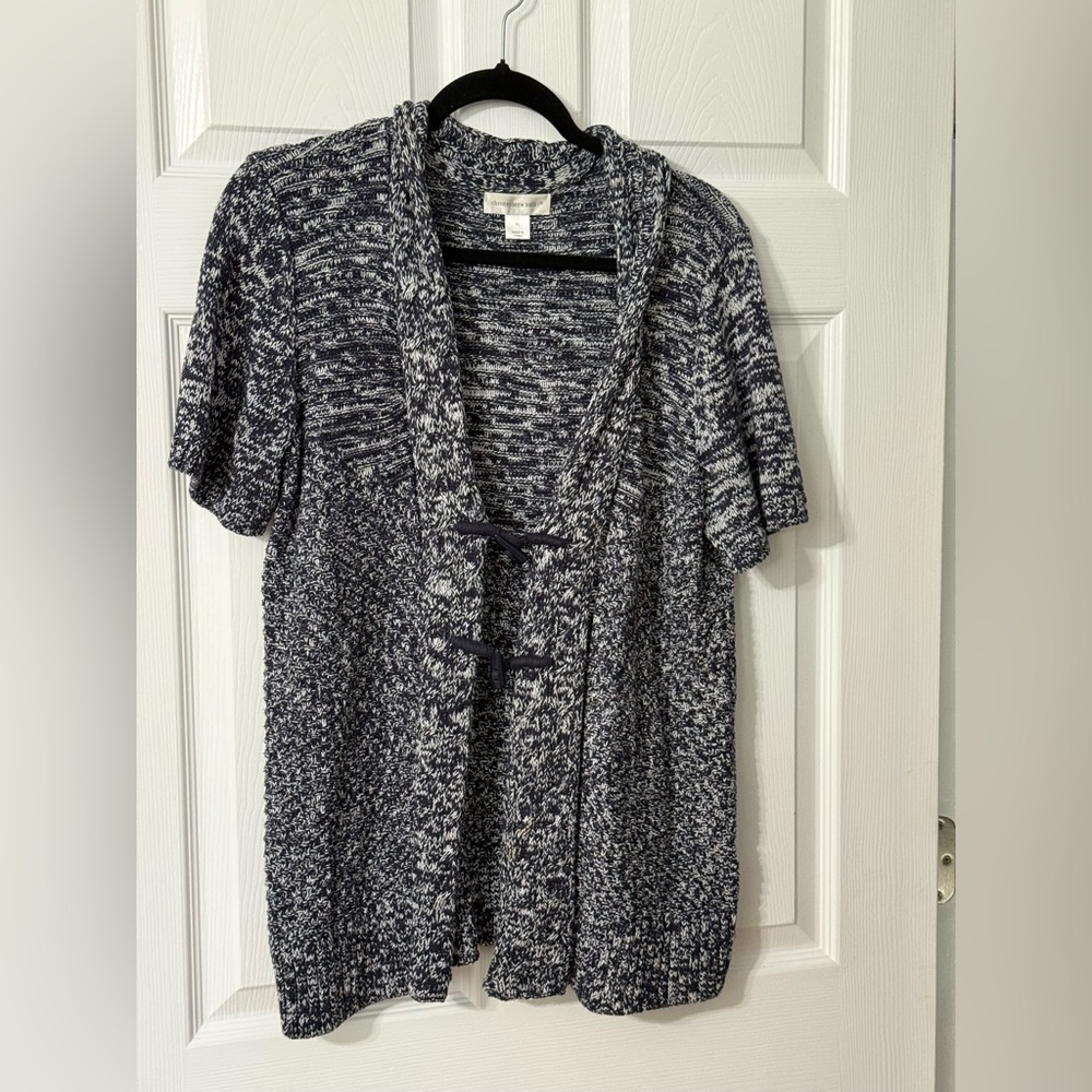 Christopher & Banks short sleeve cardigan Knit Sweater